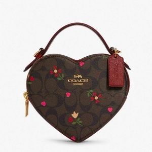 Coach heart crossbody bag